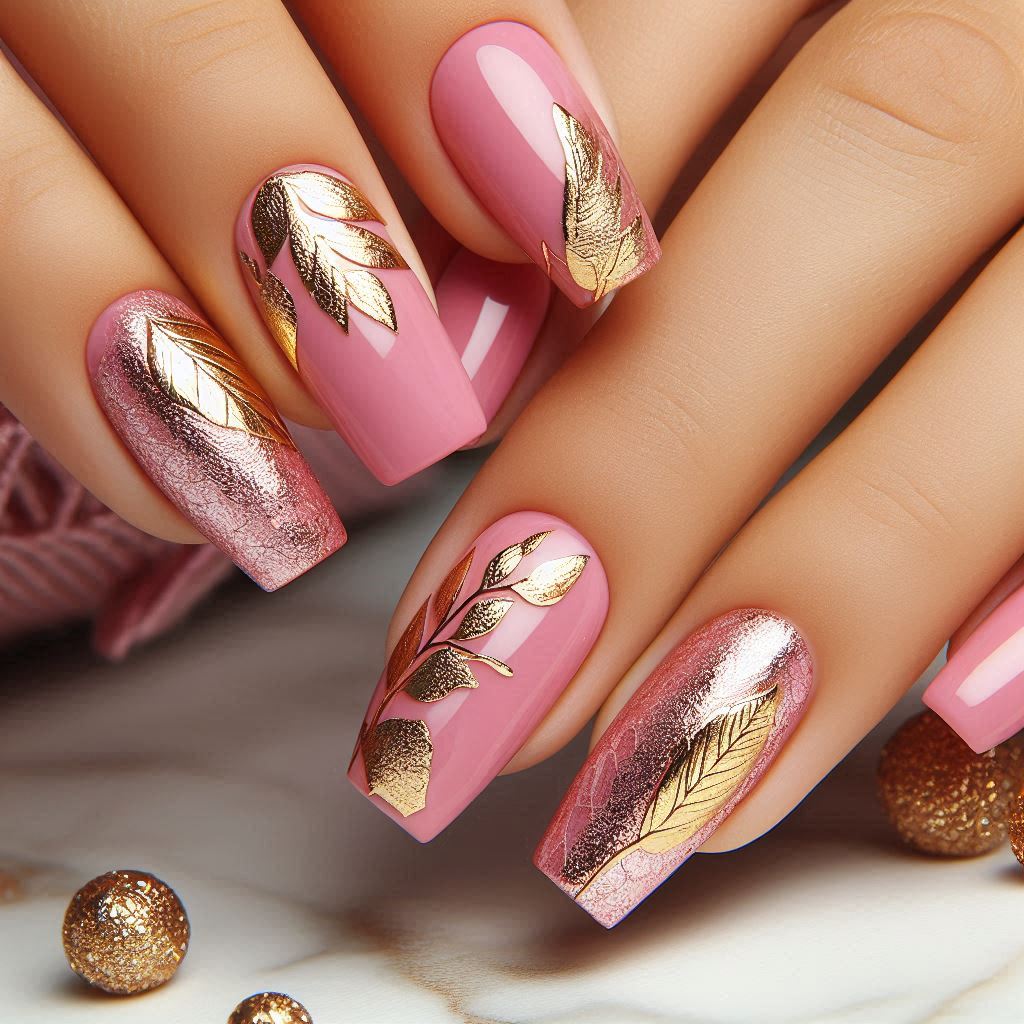 pink nail idea