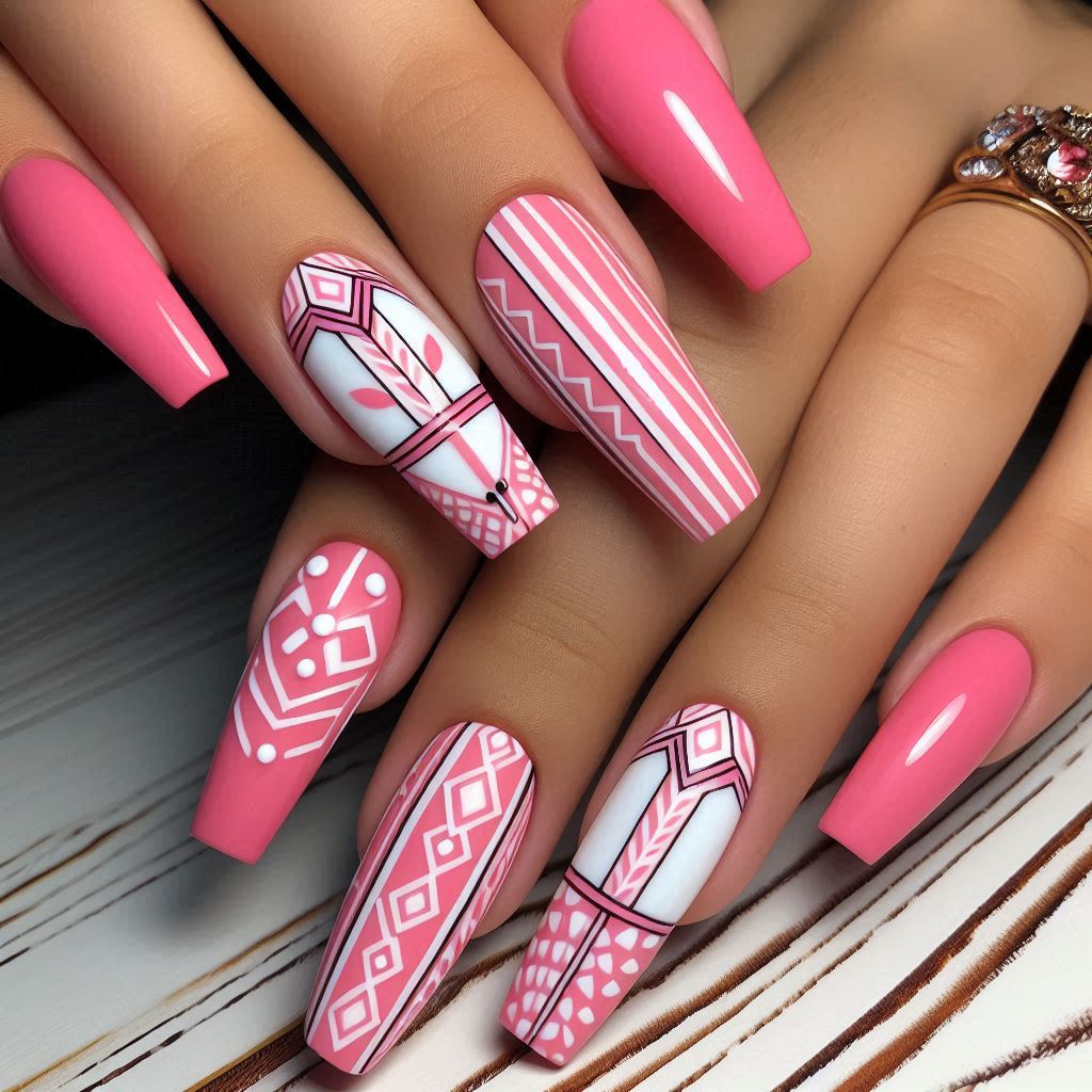 pink nail idea