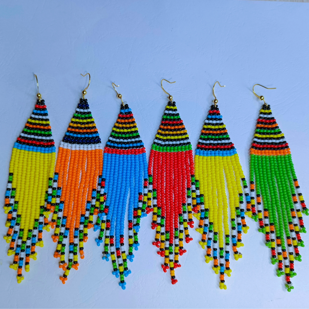 COLORFUL BEADED EARRINGS