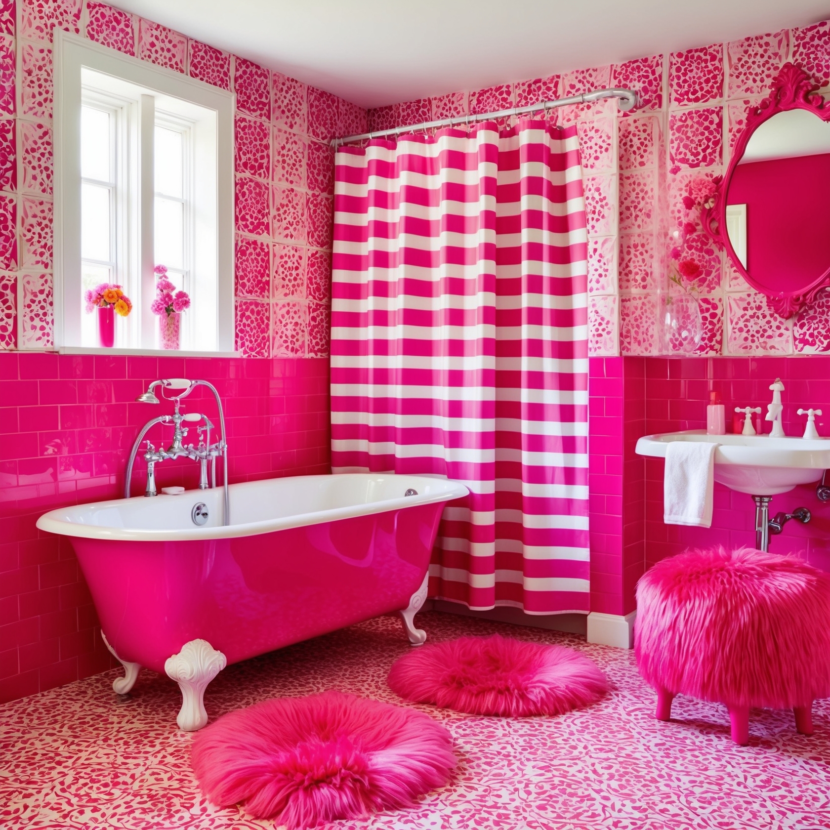 pink bathroom