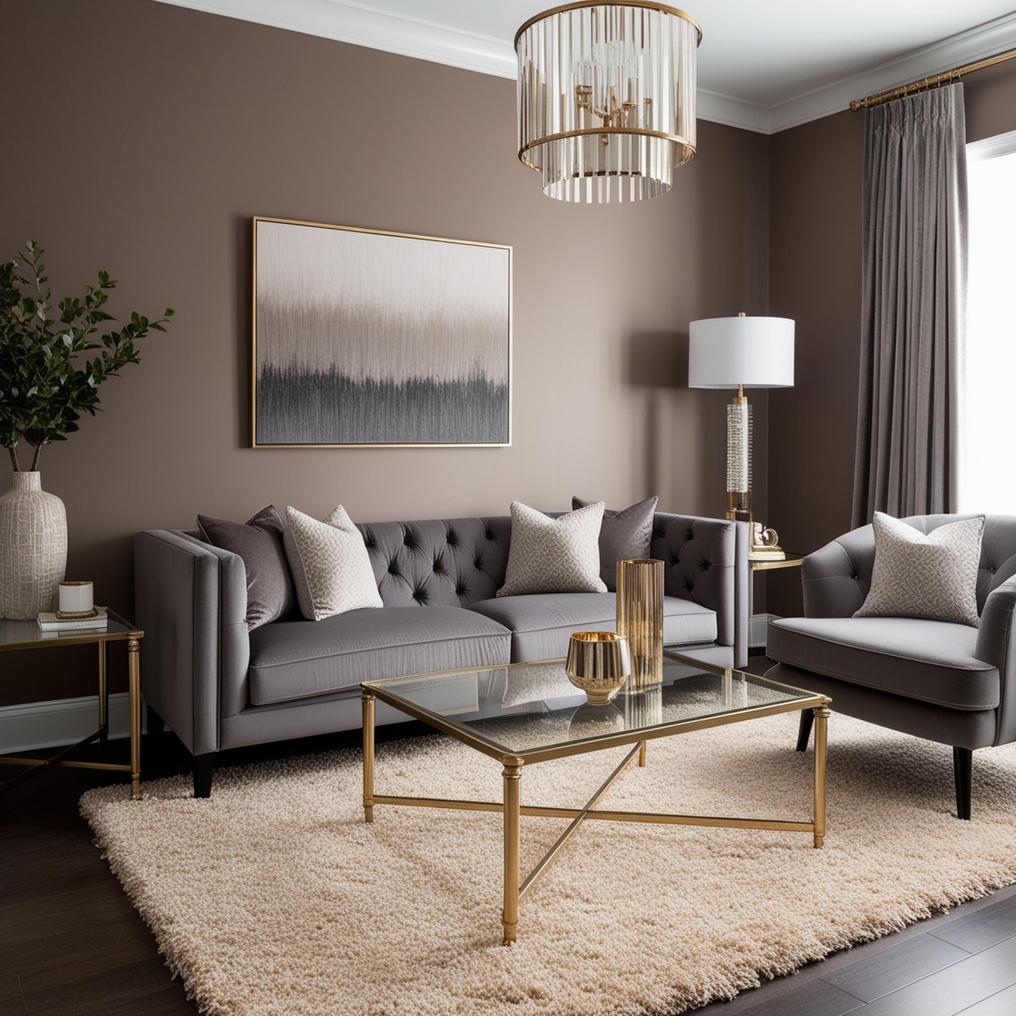 BEIGE AND GREY LIVINGROOM