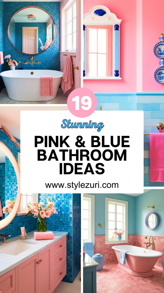 pink and blue bathroom ideas