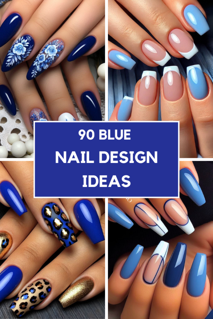 blue nail design ideas