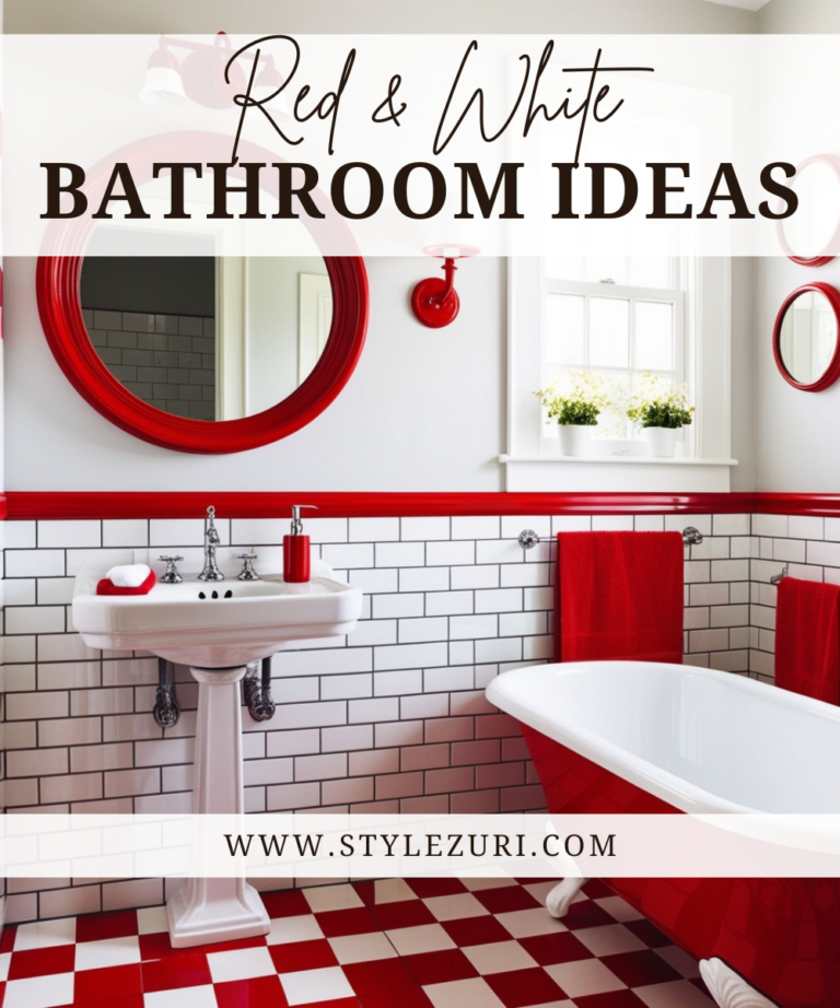 20 Red and White Bathroom Ideas That Feel Bold and Beautiful