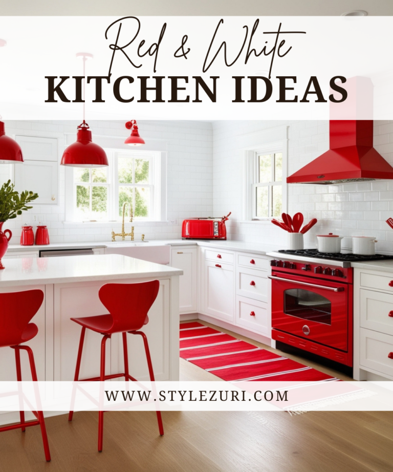 20 Red and White Kitchen Ideas That Feel Stylish, Bold, and Full of Character