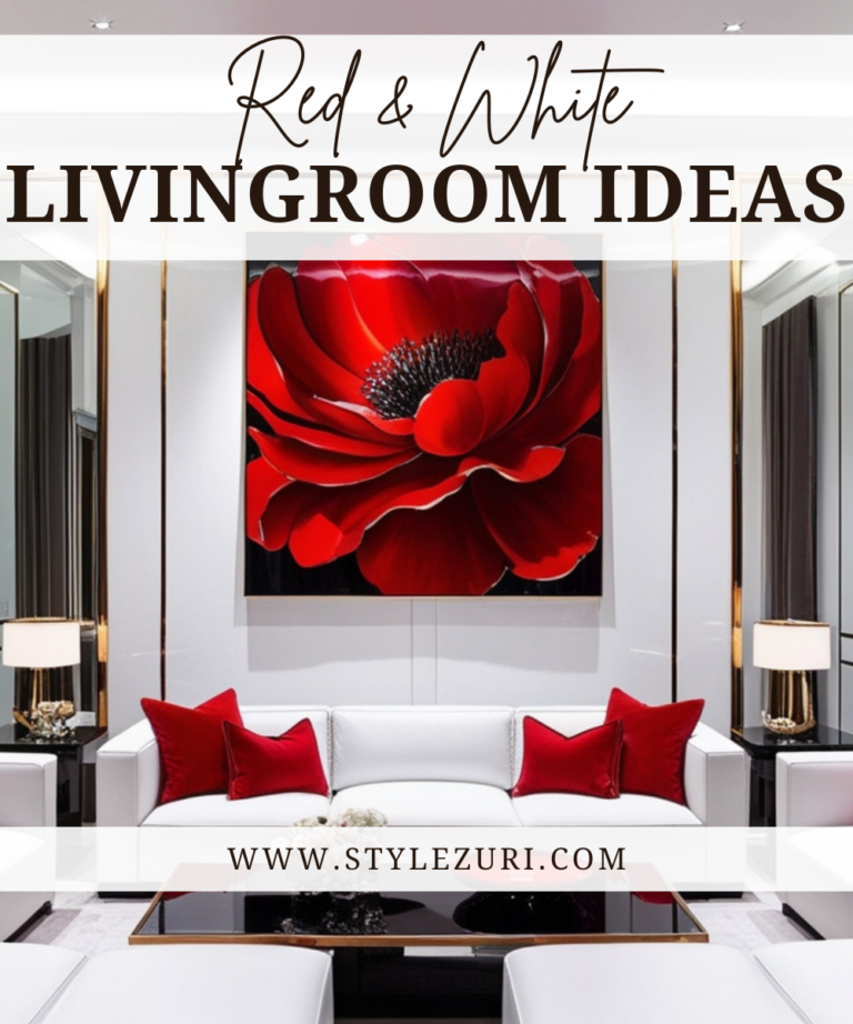 32 Red and White Living Room Ideas That Feel Bold, Stylish, and Full of Personality