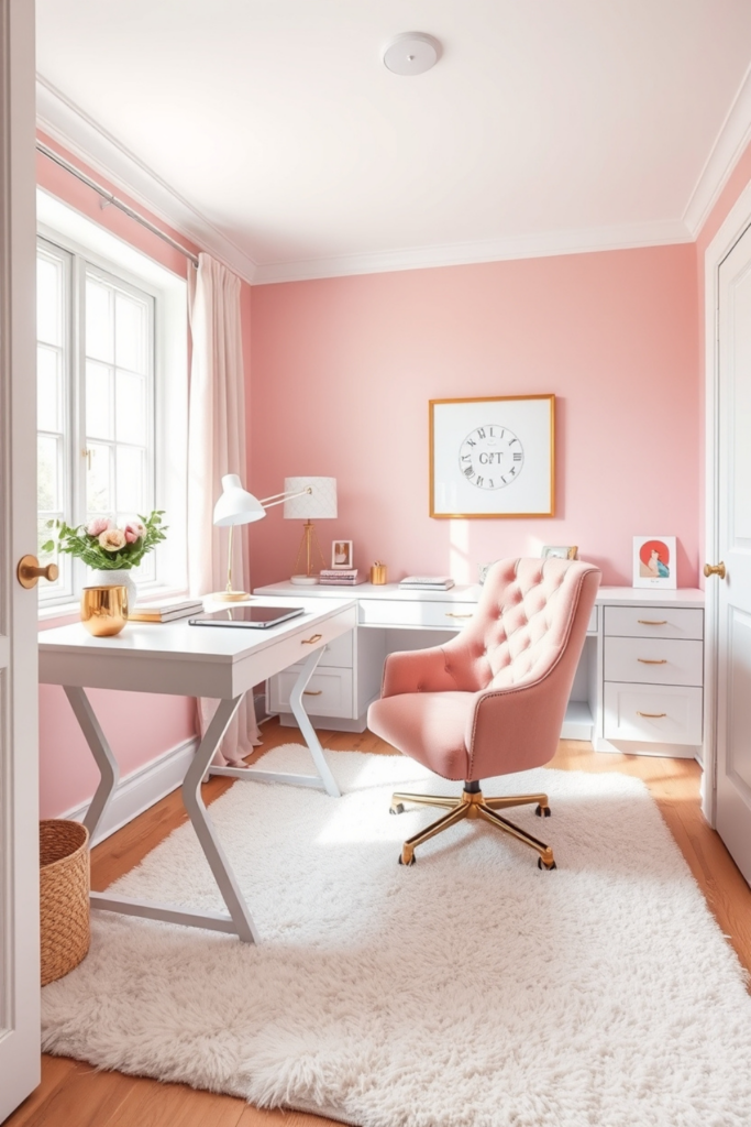 feminine home office