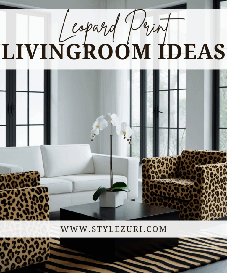 leopard print living room ideas