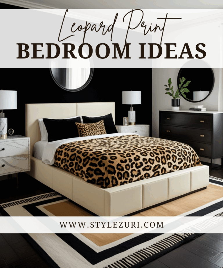 Leopard print bedroom ideas