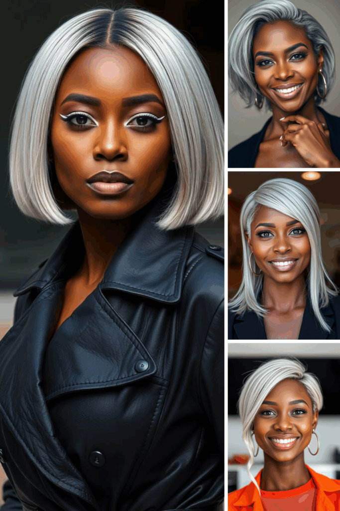 black women with silver hair