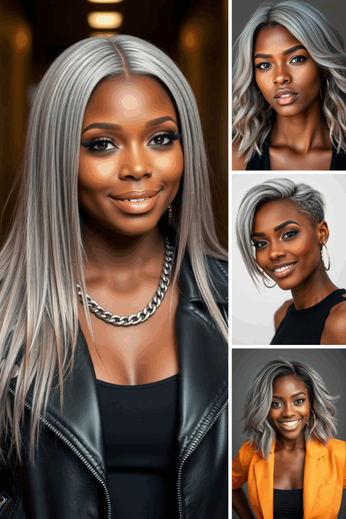 black women with ash gray hair