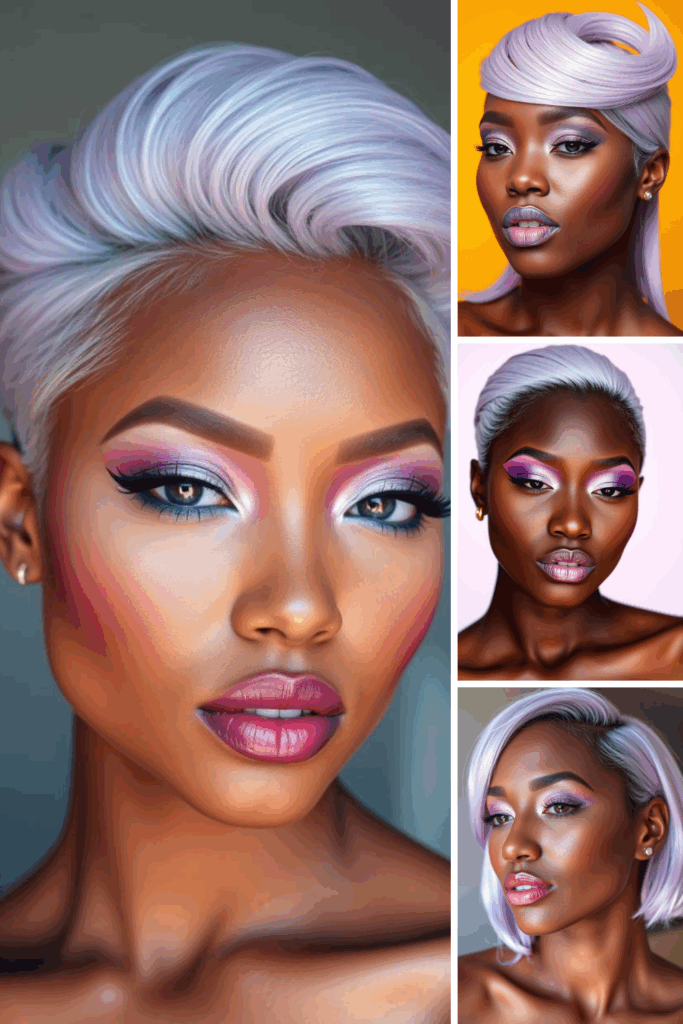black women with lavender hair