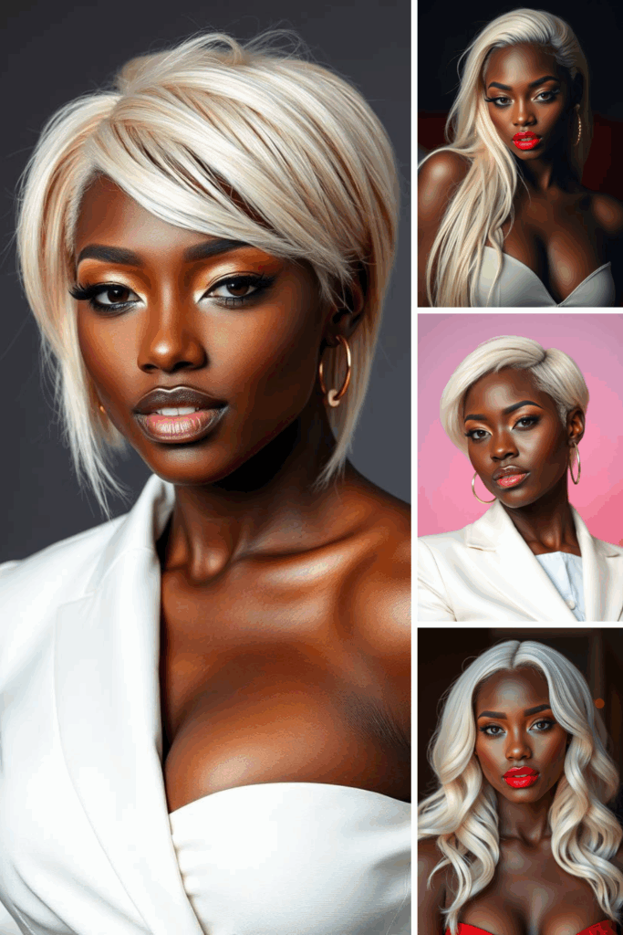 black women with platinum blonde hair